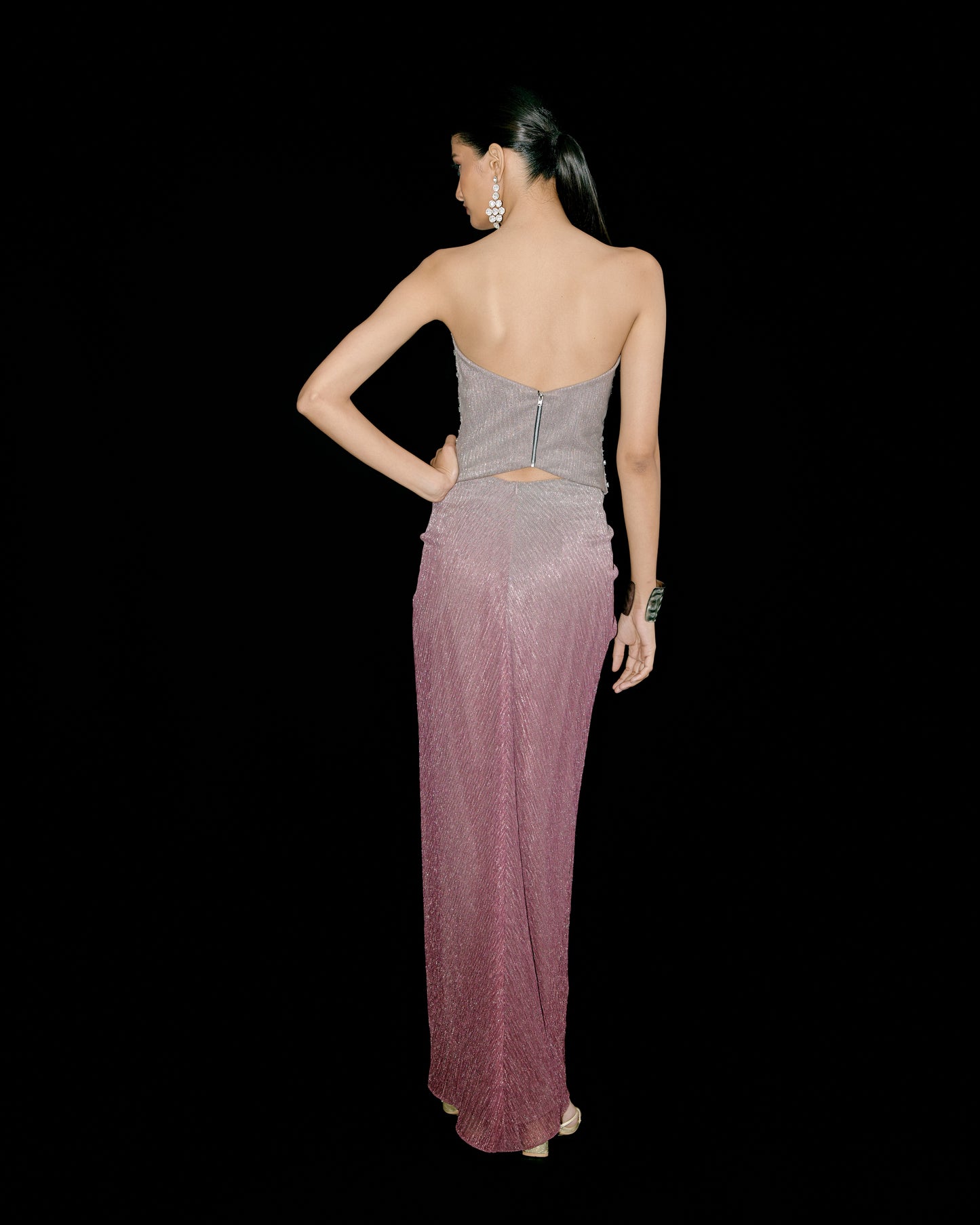CORSET WITH DRAPE SKIRT