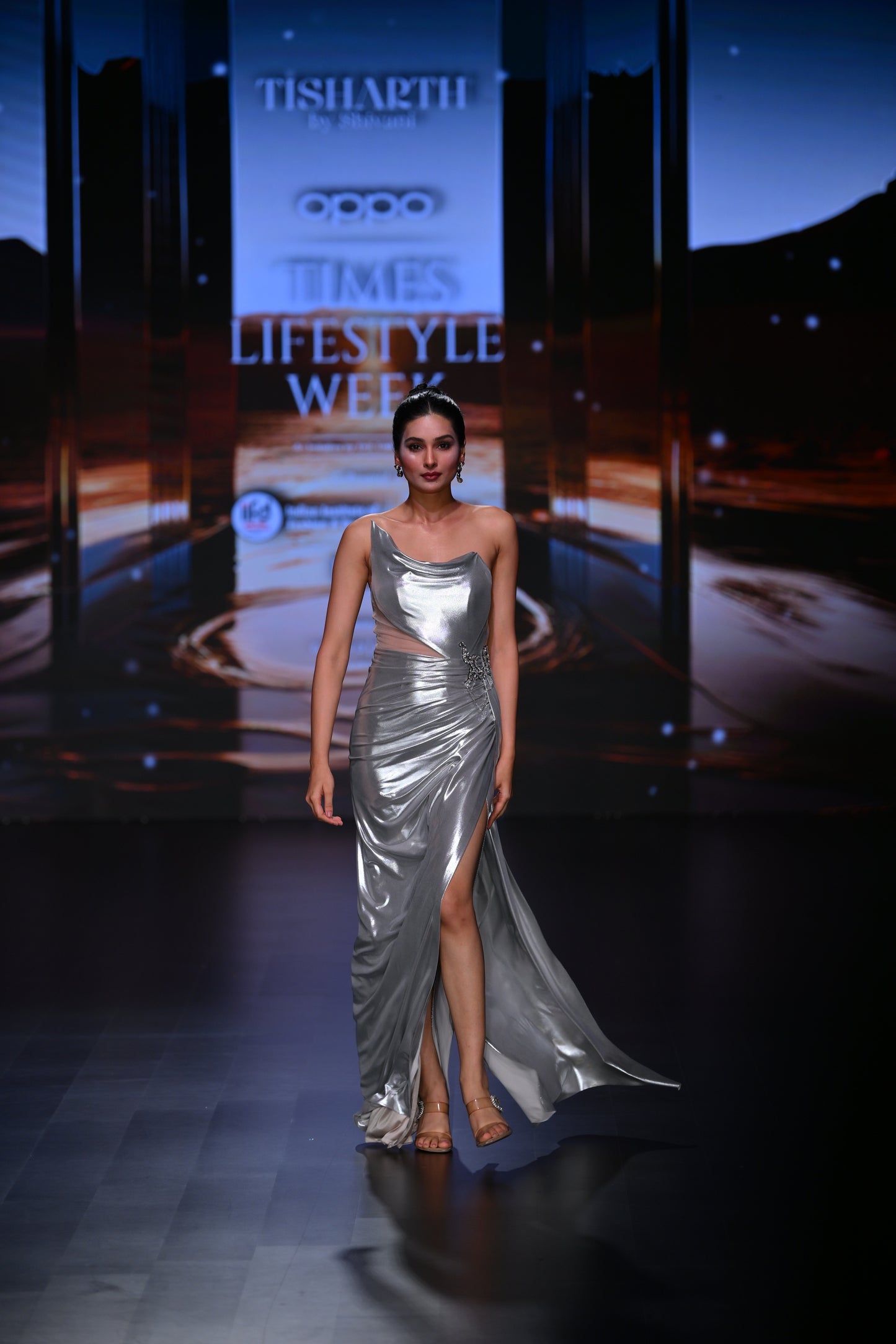 DRAPED GOWN