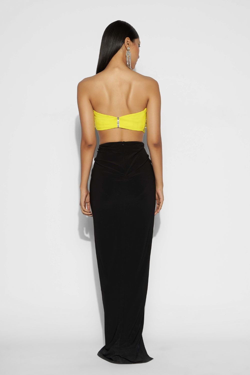 Bustier with Drape skirt