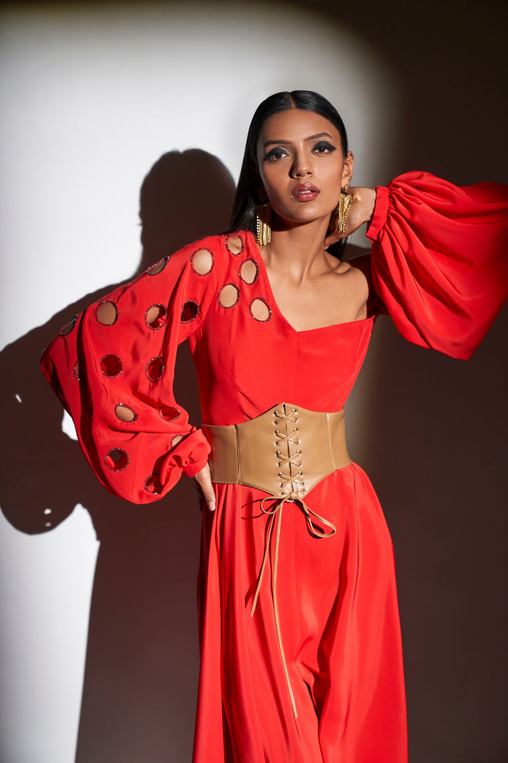 Asymmetrical Midi Dress