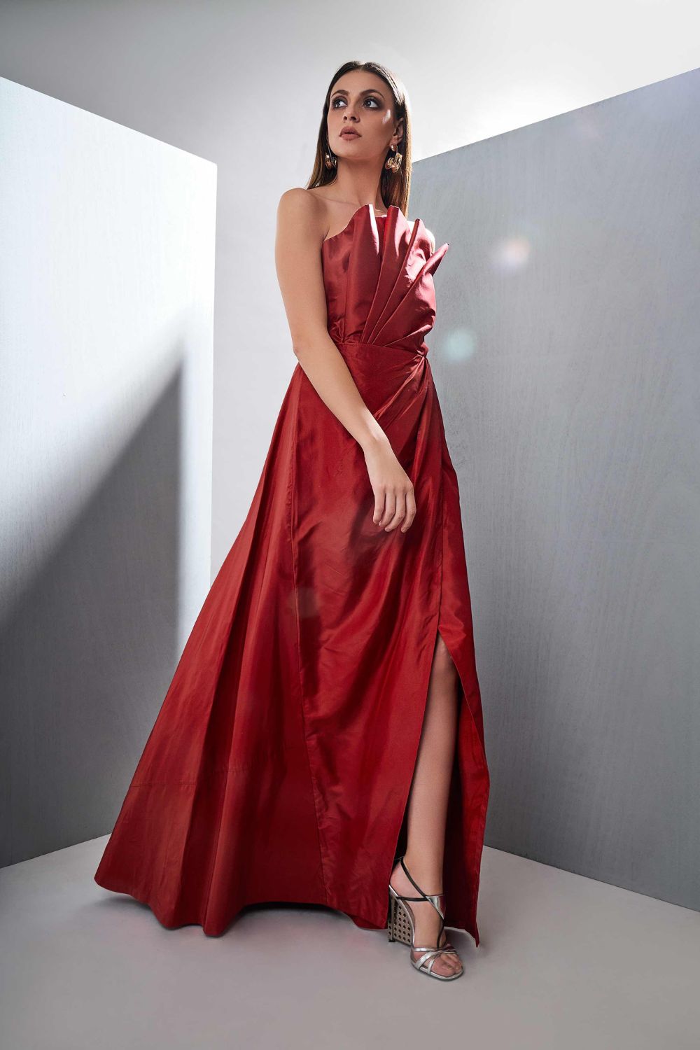 Tafetta Silk Gown