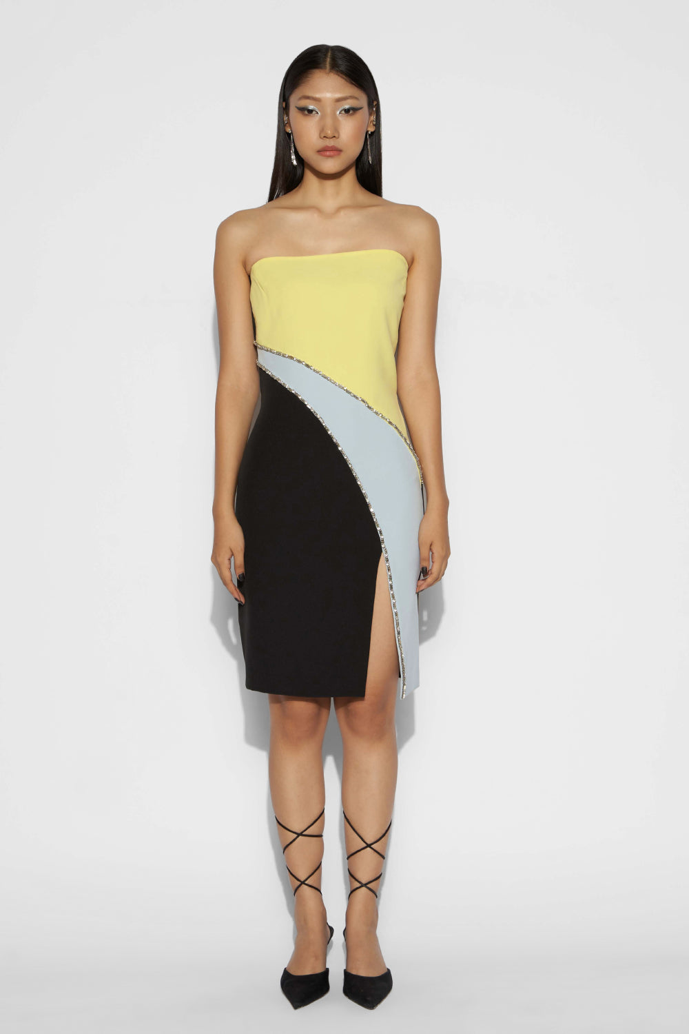 Bandeau three color dress