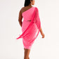LEMONADE PINK WAIST CUT-OUT DRESS