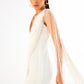 Egg Shell White Fringe Mini Dress – Fitted Resort Wear