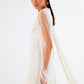 Egg Shell White Fringe Mini Dress – Fitted Resort Wear