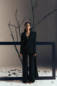 TEAL DRAPE COAT & PANT AC