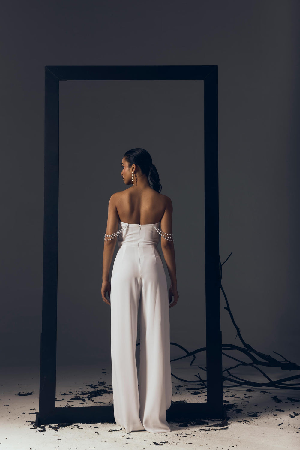 PLUNGE NECK JUMPSUIT