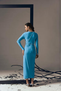DRAPE MIDI DRESS