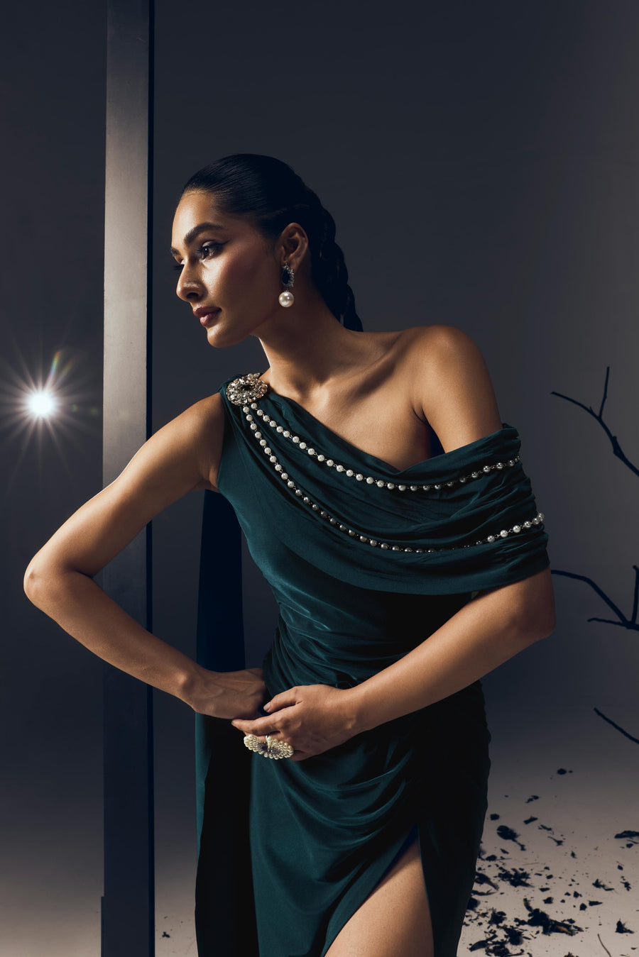TEAL MIDI DRESS
