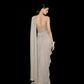 SAREE DRAPE CORSET DRESS