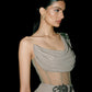 SAREE DRAPE CORSET DRESS