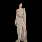 SAREE DRAPE CORSET DRESS