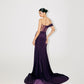CORSET GOWM WITH SEQUENCED CAPE