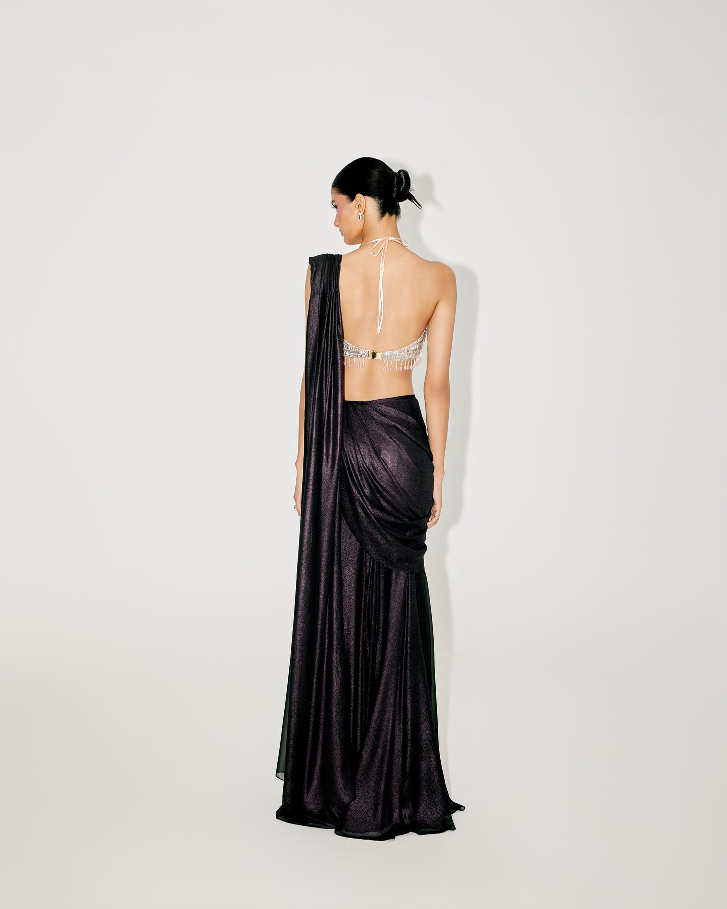 BRALET WITH DRAPED SAREE