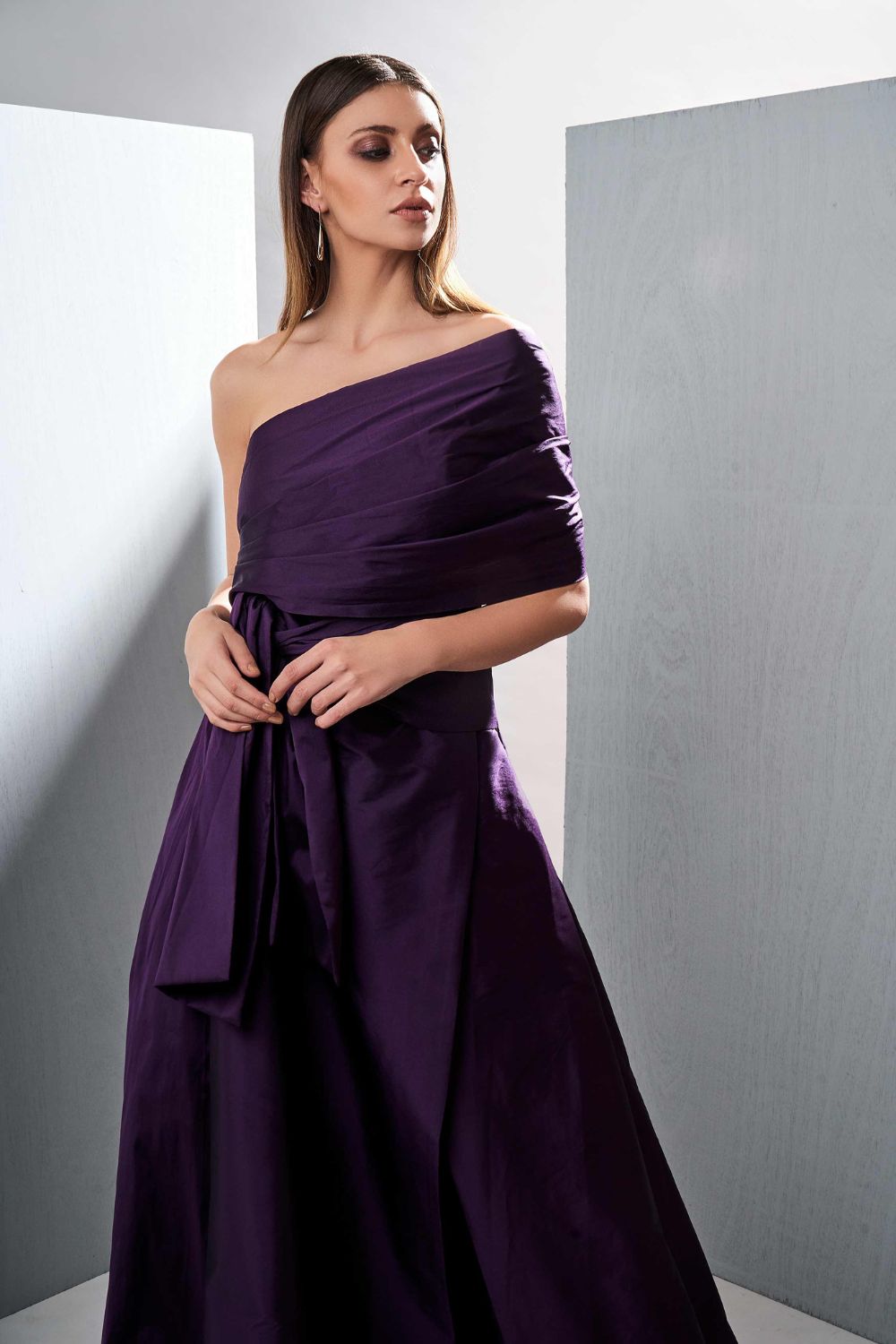 Tafetta Silk Gown