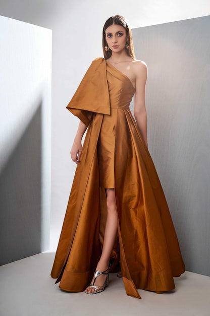 Tafetta Silk Gown