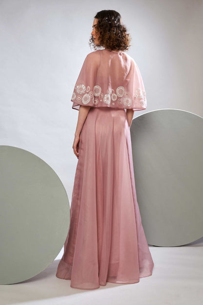 Full Flare Organza Gown