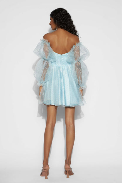 Off shoulder skater dress