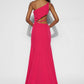 One shoulder long gown