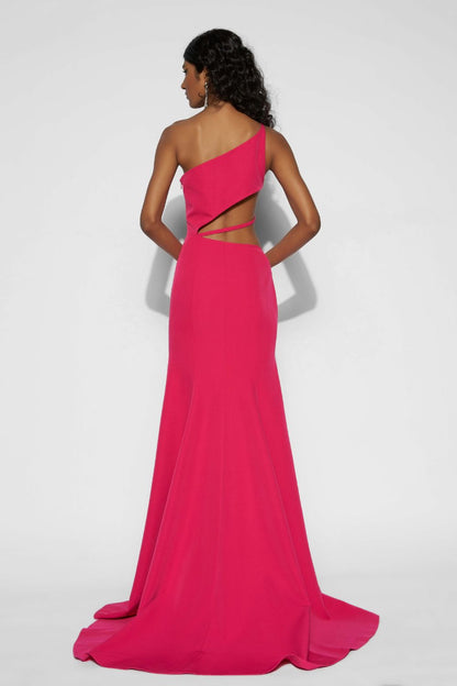 One shoulder long gown