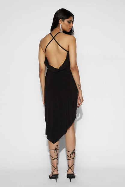Asymmetric short dress