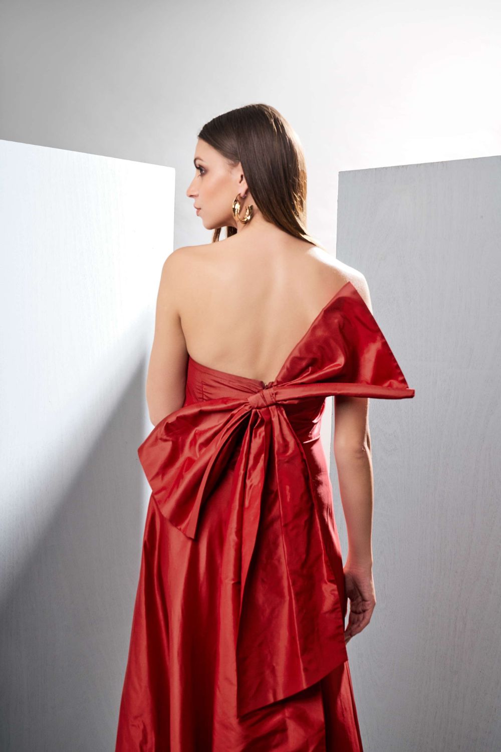 Tafetta Silk Gown