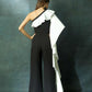 Jumpsuit With Ruffled Open Sleeves