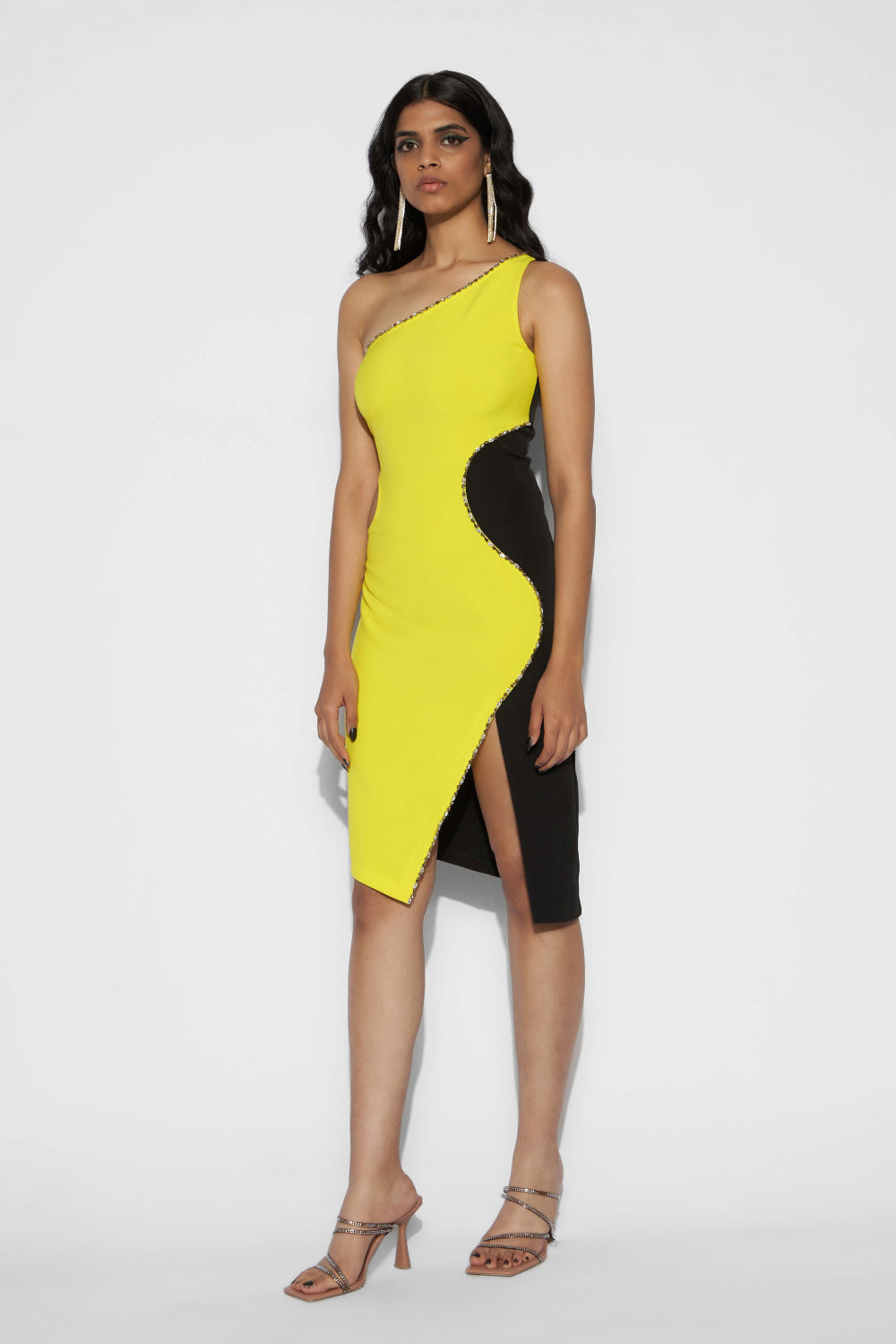 Colorblocked short dress